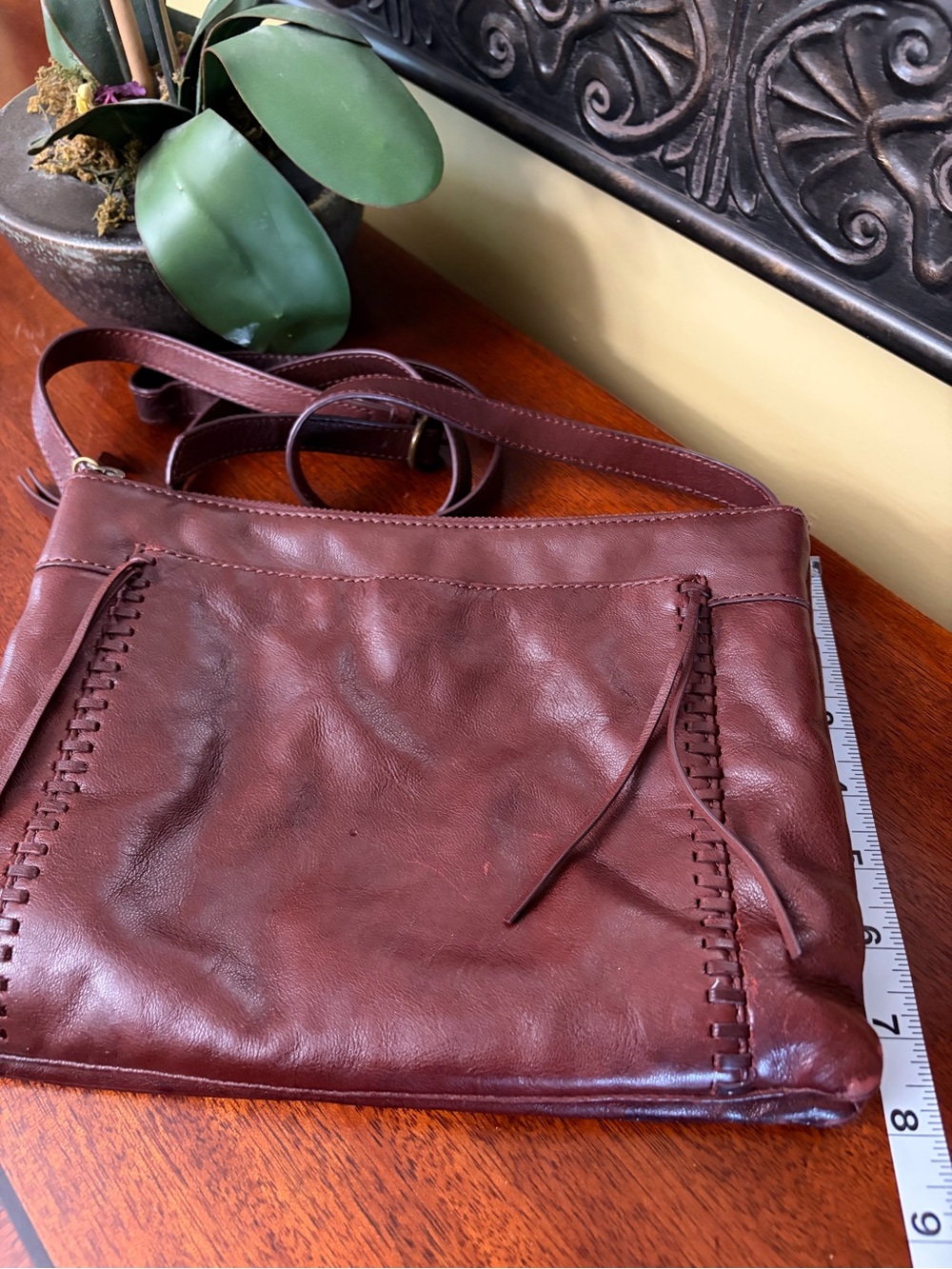 Lucky Brand Cognac Brown Leather Crossbody - Picture 9 of 9